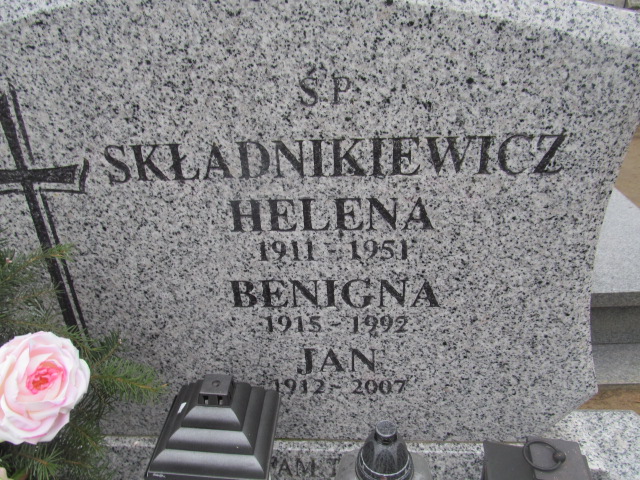 Benigna Składnikiewicz 1915 Olszowa - Grobonet - Wyszukiwarka osób pochowanych